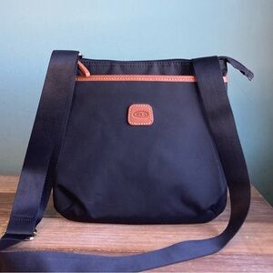 Bric’s Black Nylon Crossbody Bag